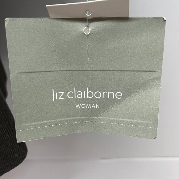 Liz Claiborne Shawl Collar Jacket Dark Gray ¾ Sleeves Size‎ MP - Picture 5 of 7